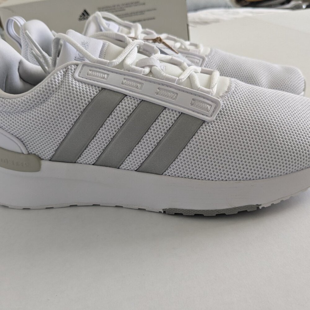 Adidas Racer TR21 Shoes Women's Size 10.5 Cloud White/Silver Sneaker NWT - Picture 11 of 13